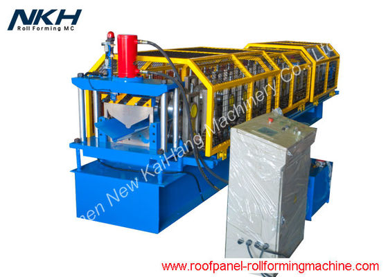 Professional Metal Roof Ridge Cap Roll Forming Machine For 0.6mm PPGL Steel