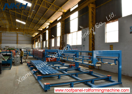 नालीदार प्रोफ़ाइल मशीन के लिए एकल परत वायवीय स्टेकर आसान ऑपरेशन